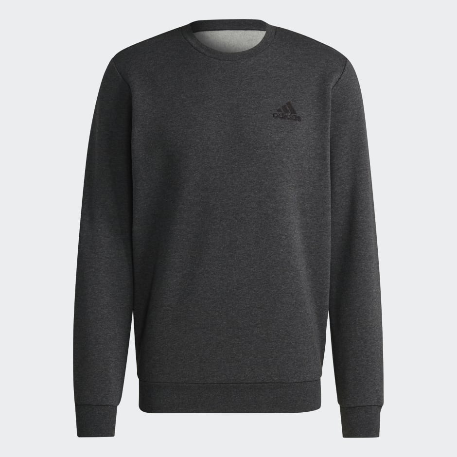 adidas FEELCOZY ESSENTIALS FLEECE SWEATSHIRT - Grey | adidas UAE