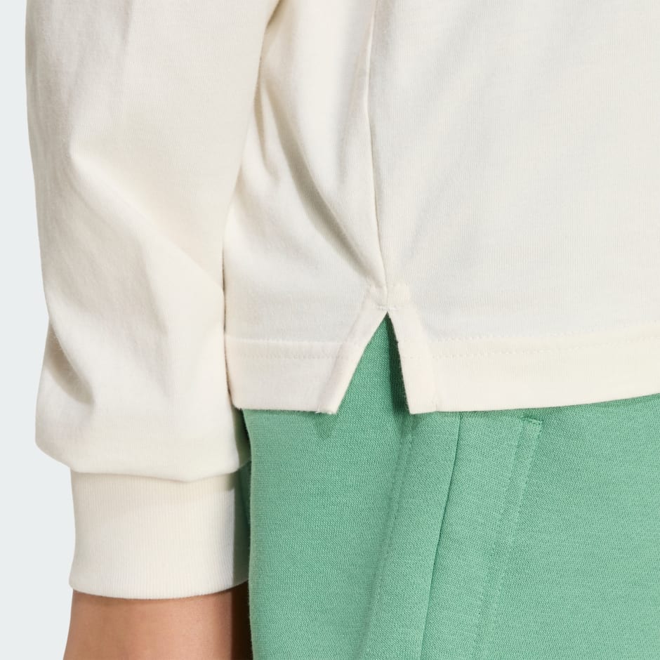 TRICOU CU M&Acirc;NECĂ LUNGĂ 3 STRIPES STUDIO BOYFRIEND