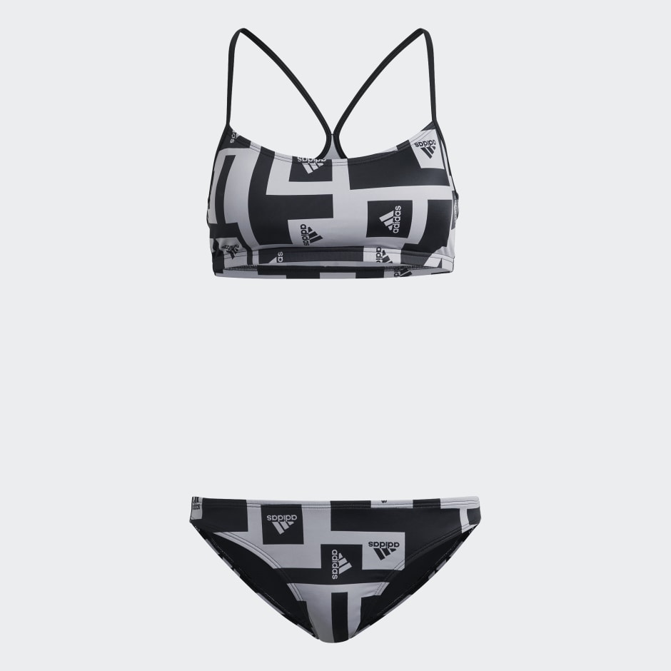 Clothing - Logo Graphic Bikini - Black | adidas South Africa