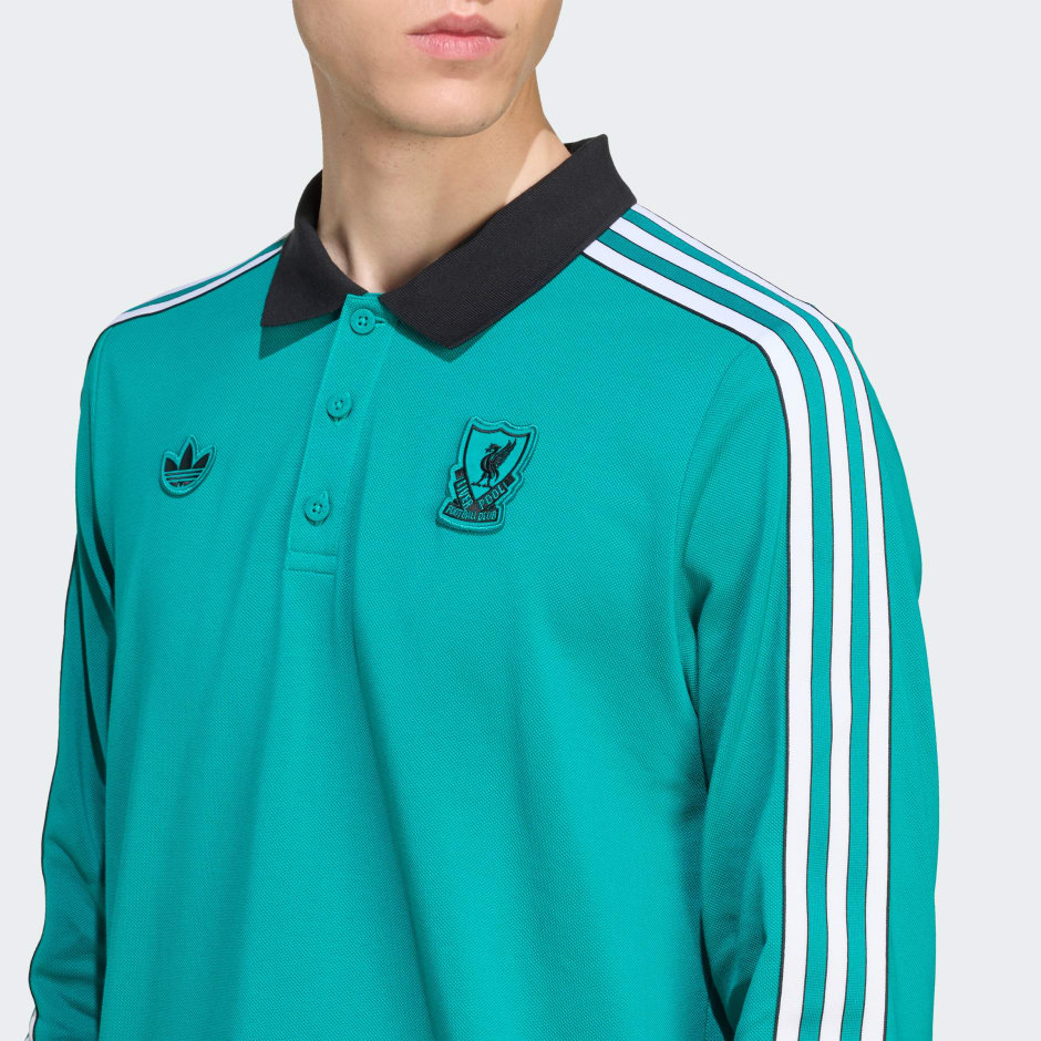 Liverpool FC Terrace Icons Long Sleeve Polo Shirt