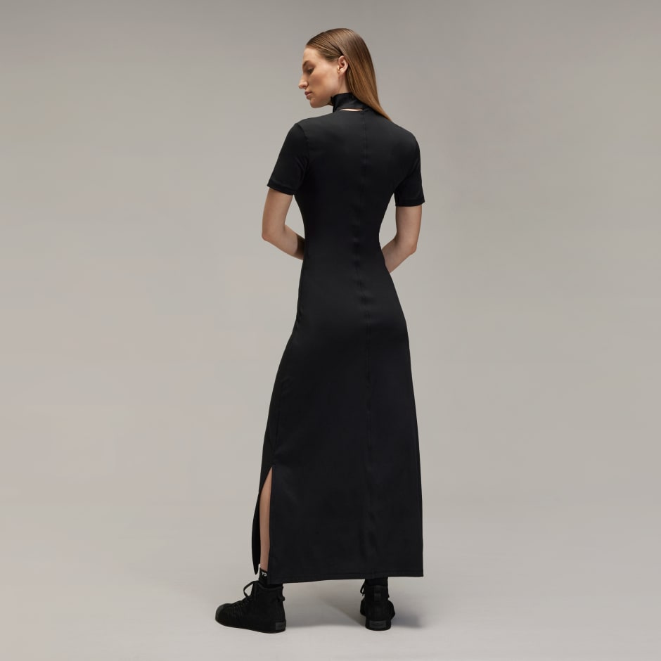 Y-3 Fitted Neck Closure Dress