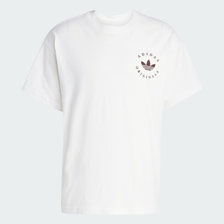 Curved adidas Trefoil Logo GFX Tee