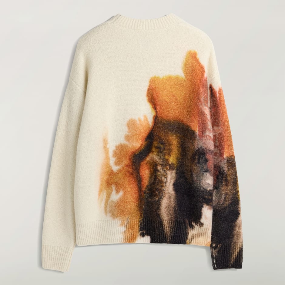 Tricou tricotat Y-3 AOP cu guler rotund