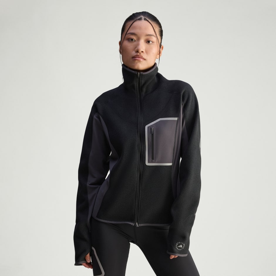 Majica za trčanje s patentnim zatvaračem cijelom duljinom adidas By Stella McCartney CLIMAWARM