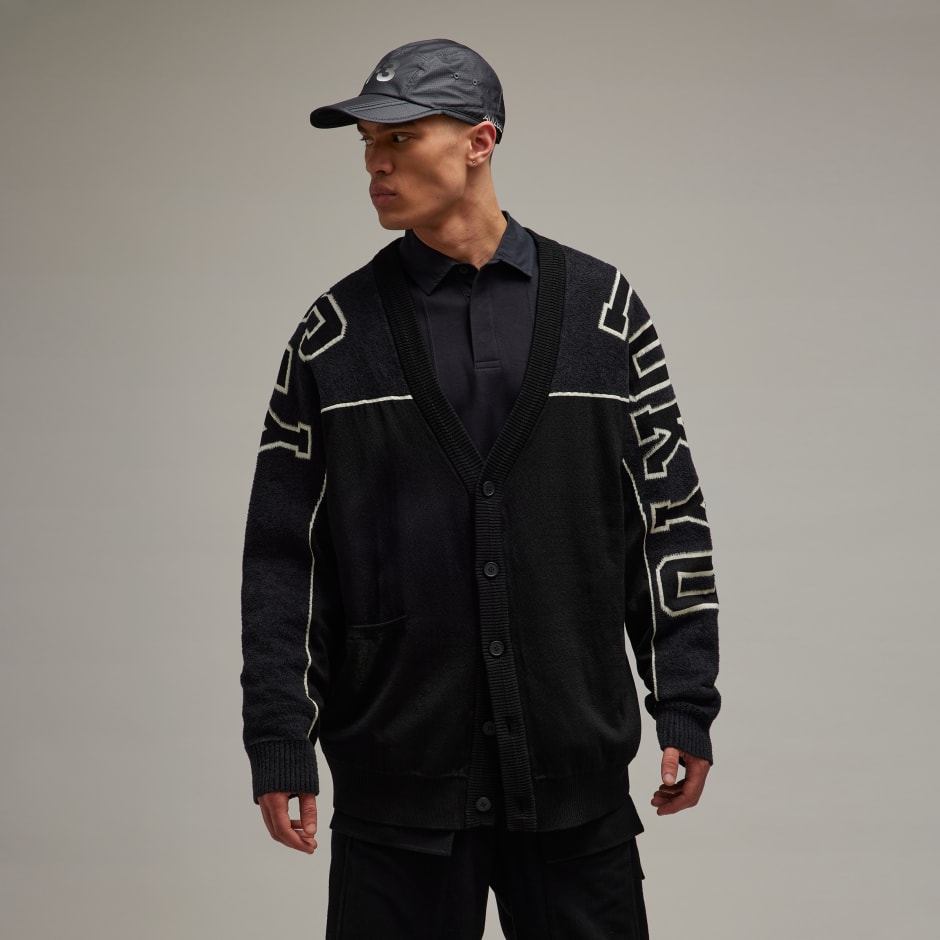 adidas Y-3 Graphic Knit Cardigan - Black | adidas LK