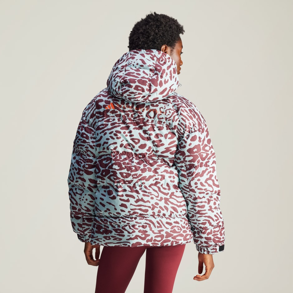 Geacă căptușită de iarnă cu lungime medie adidas by Stella McCartney TrueNature Printed