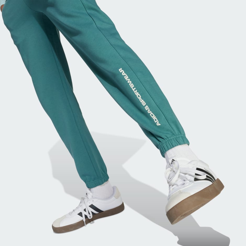 Pantaloni din fleece adidas Slogan