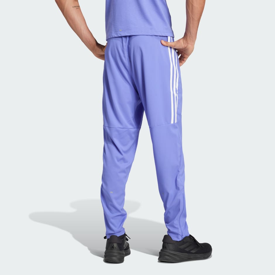 Pantaloni Own the Run cu 3 dungi