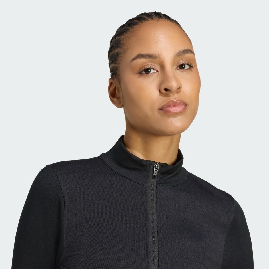 Workout Essentials Full-Zip Knit Jacket