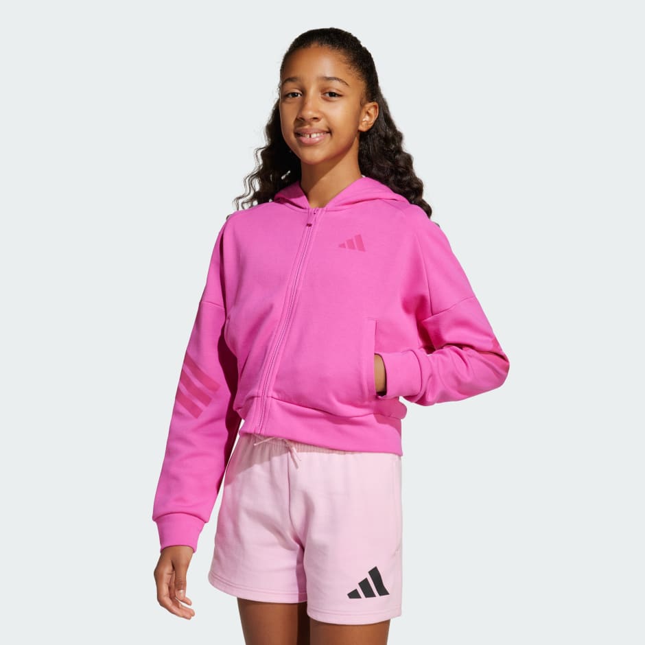 Future Icons 3-Stripes Full-Zip Hooded Track Jacket Kids