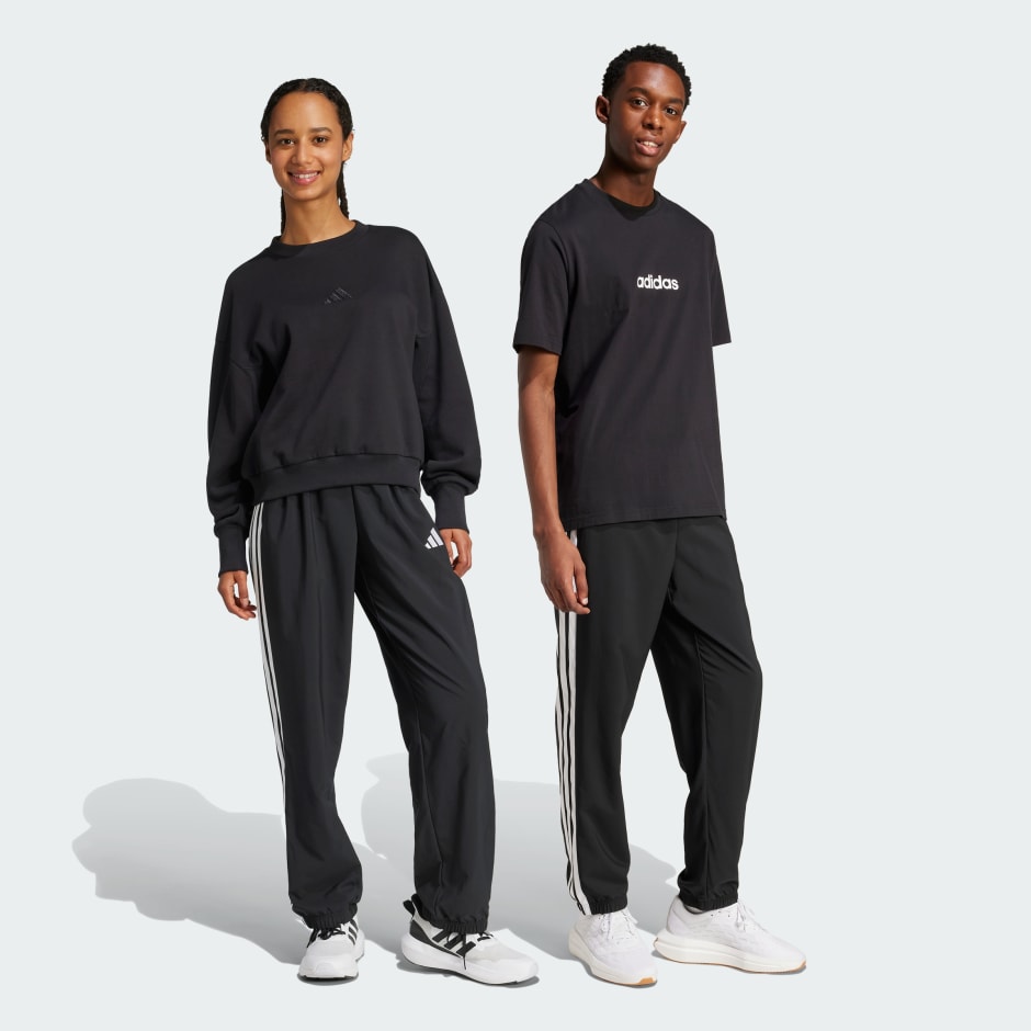 Essentials Elasticated Cuff Woven 3-Stripes Pants