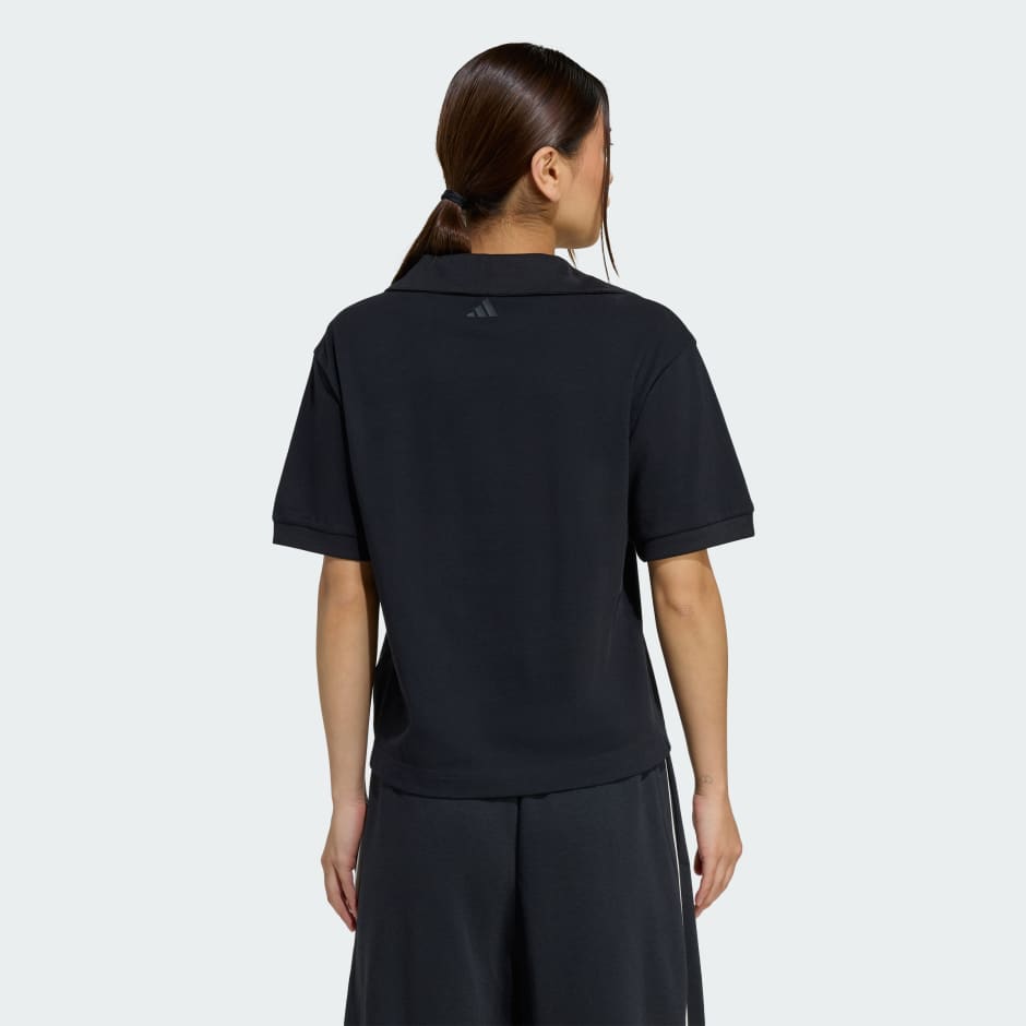 Seasonal Essentials Colorpop Polo with Embroidered Graphic