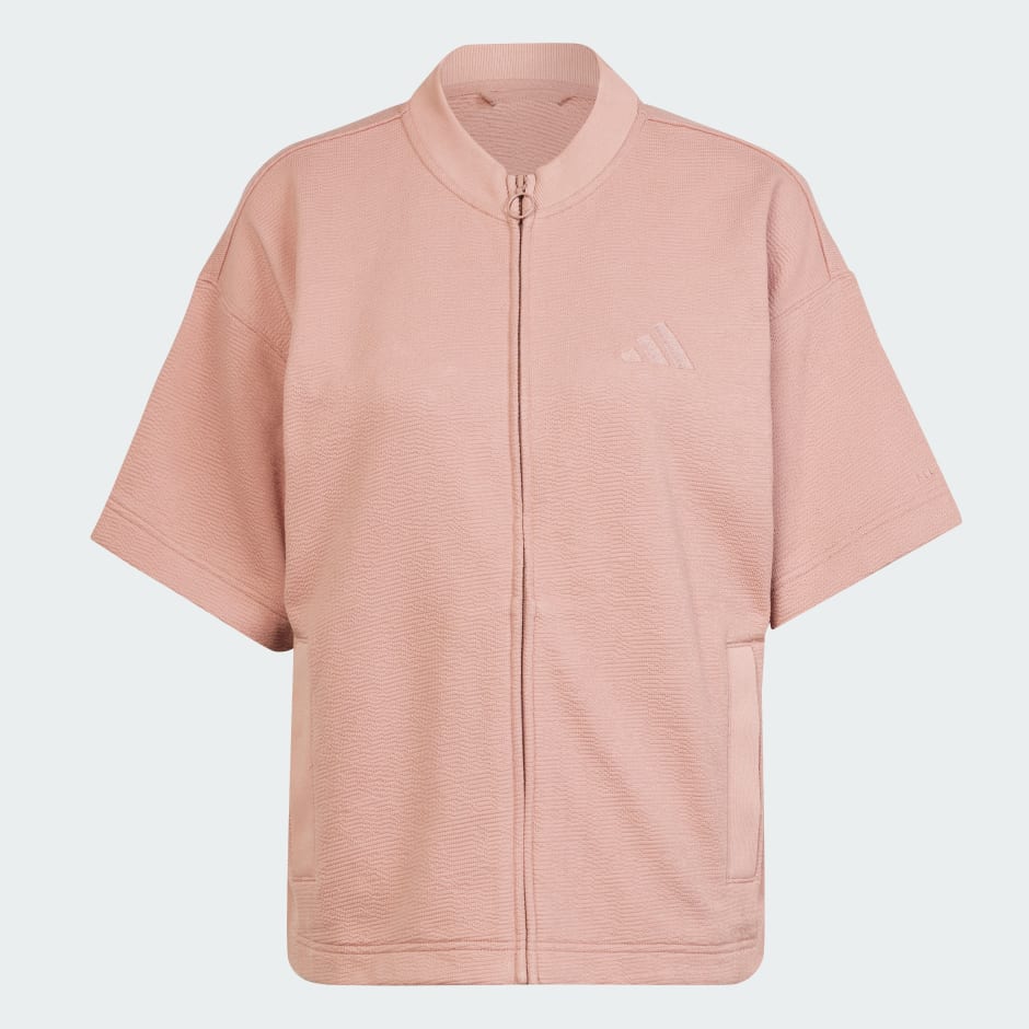 CLOTHING - ALL SZN Cloud Jersey Full-Zip Shirt - Pink