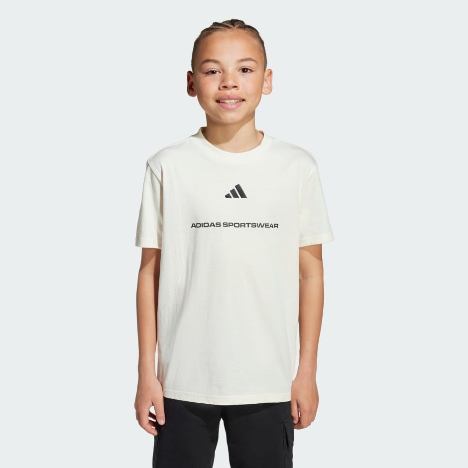 Tricou adidas Slogan din tricot simplu