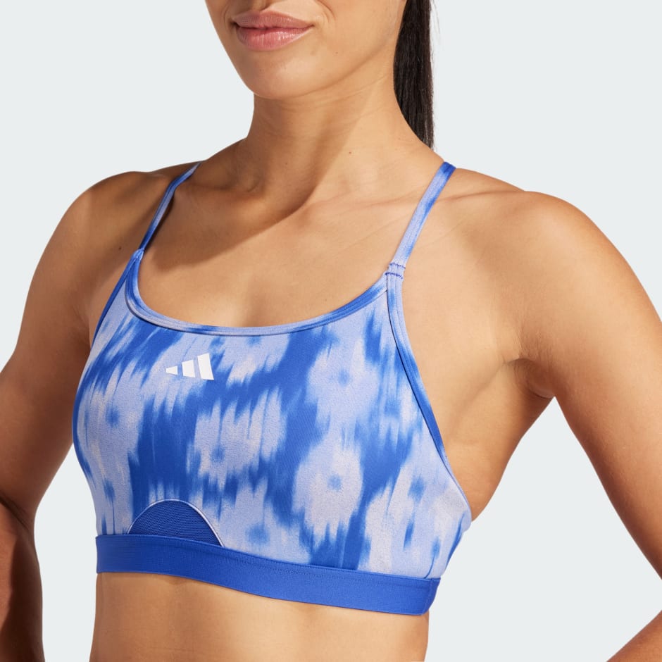 Aeroreact Training Essentials Light-Support Allover Print Bra