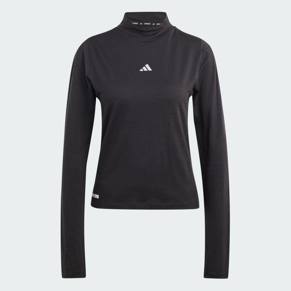 diefstal mixer partij adidas Ultimate Running Conquer the Elements Merino Long Sleeve Shirt -  Black | adidas LK