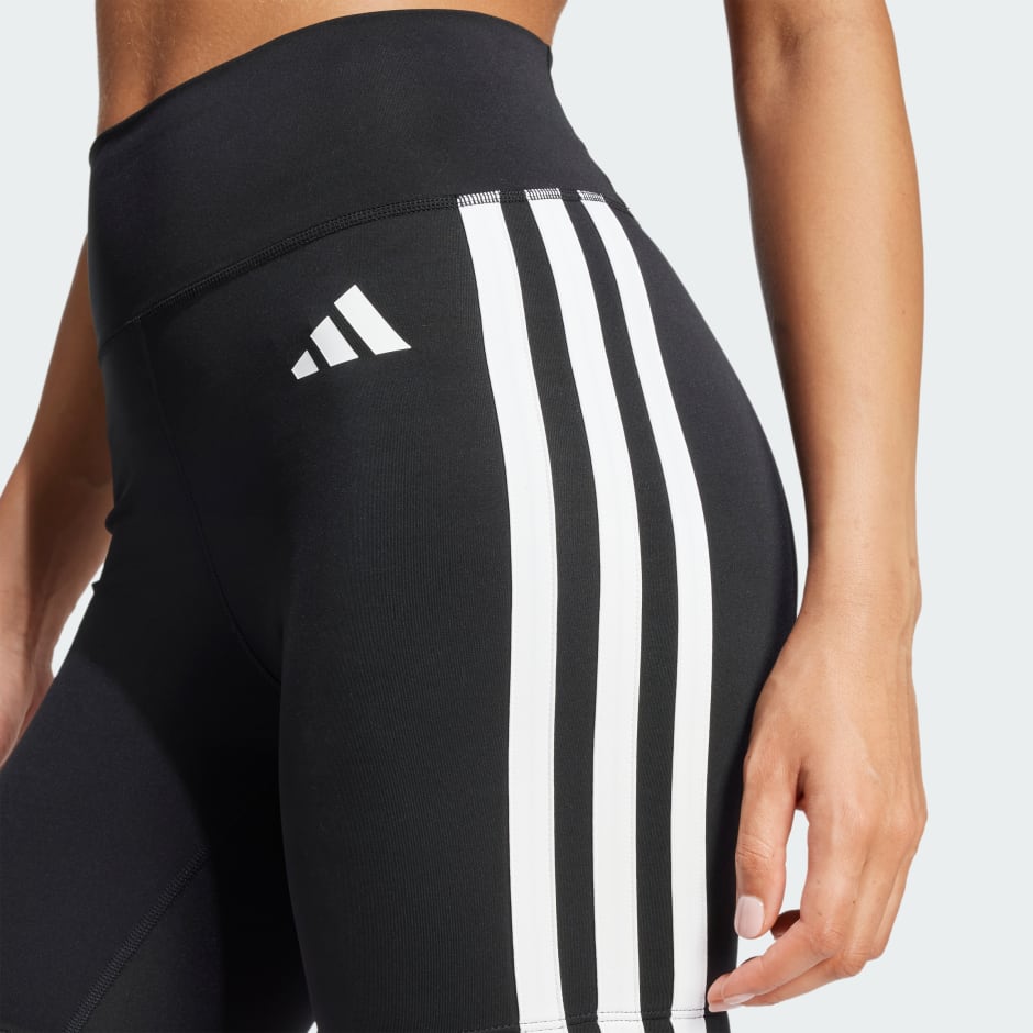 Optime Essentials 3-Stripes Short Leggings