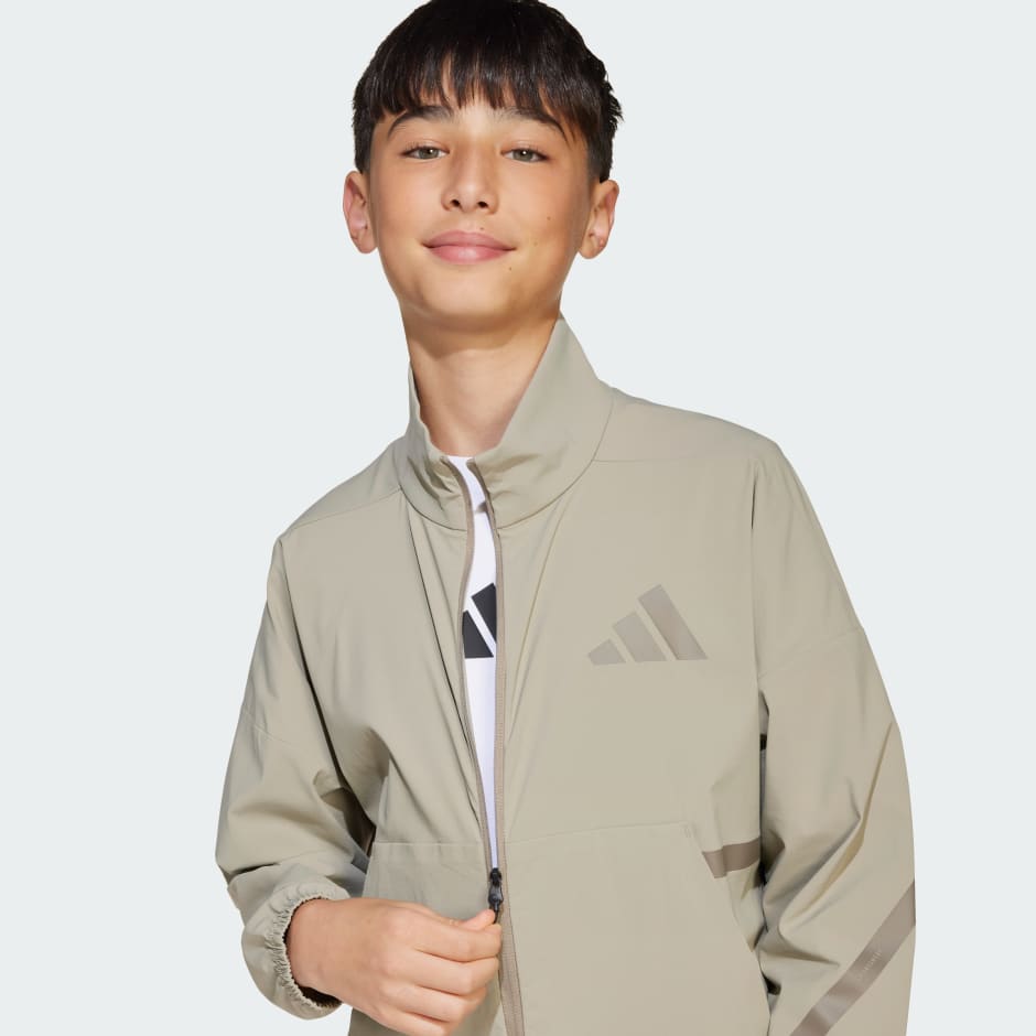 Kids Clothing - Z.N.E. Woven Track Jacket Kids - Beige