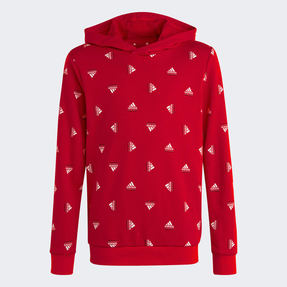Brand Love Allover Print Hoodie image number null