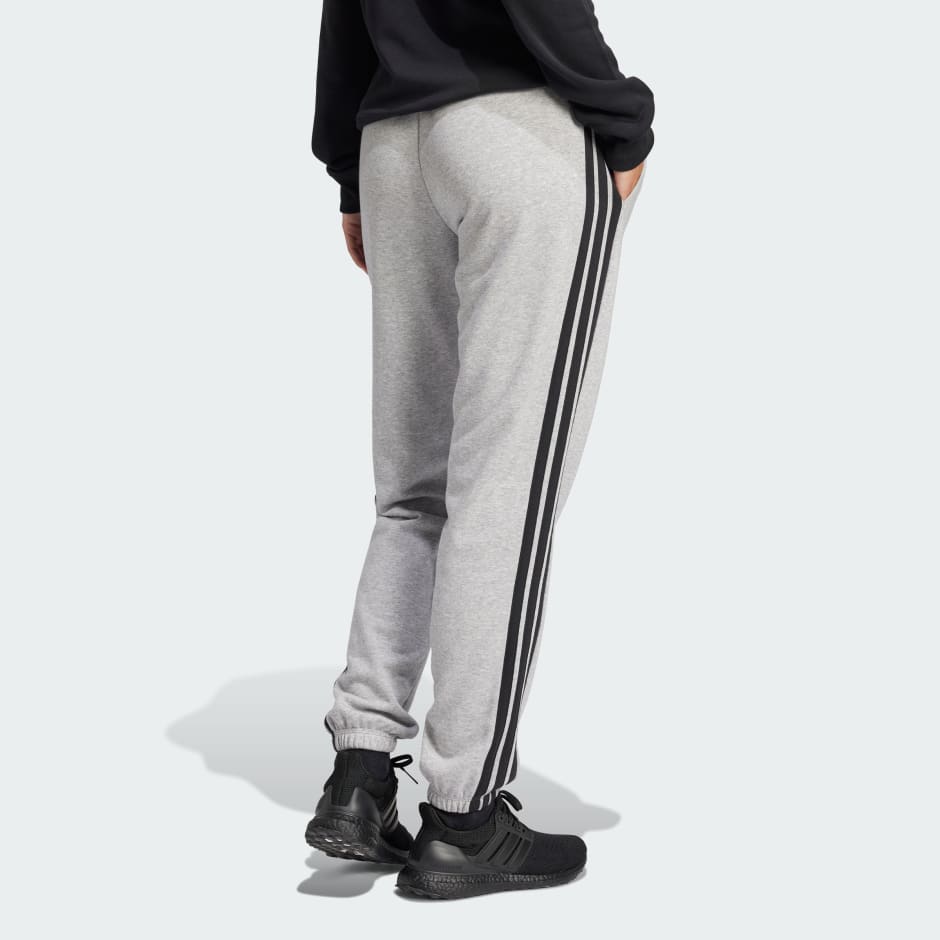 Essentials 3-Stripes French Terry Cuffed Pants