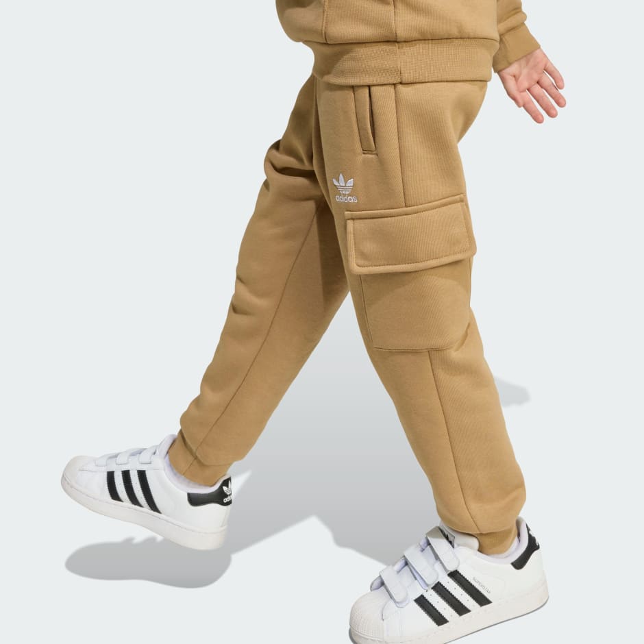 Set pentru copii cu hanorac cu fermoar pe jumătate și pantaloni cargo