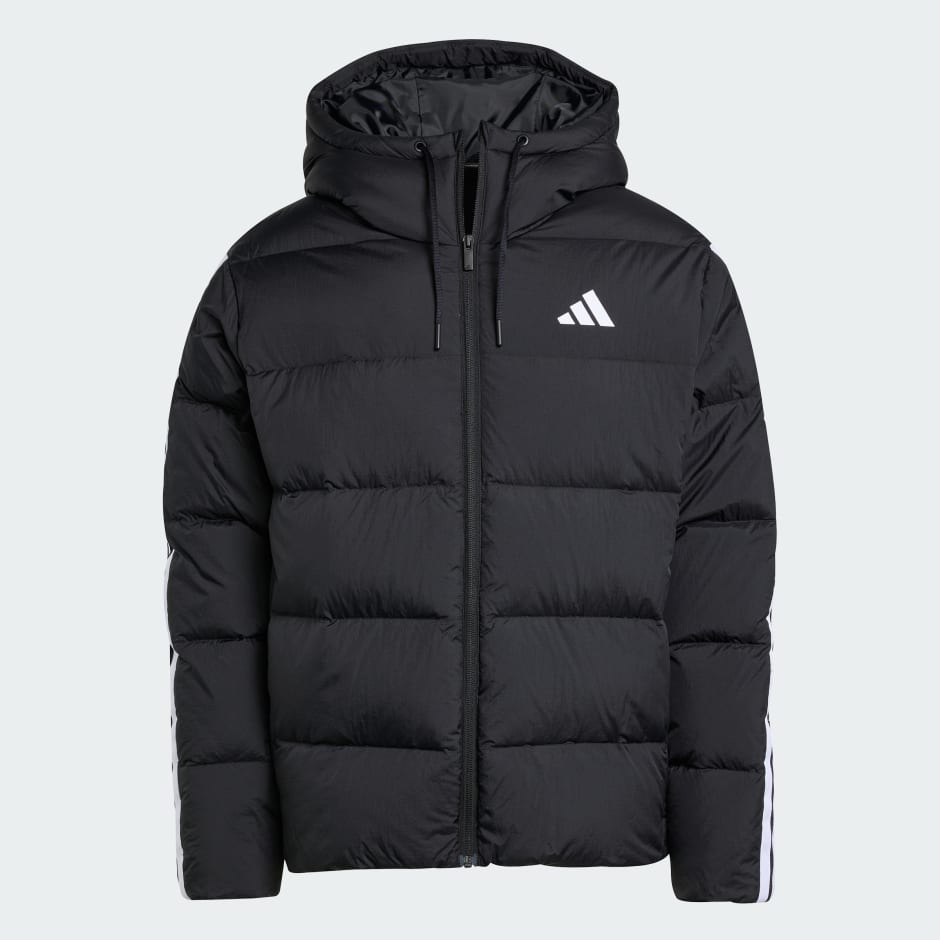 Pernata jakna s kapuljačom Essentials Climawarm 3-Stripes