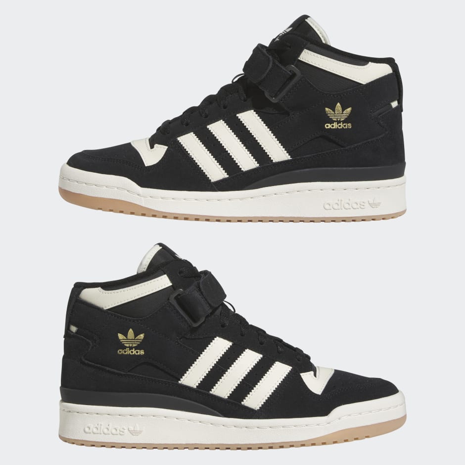 adidas Forum Mid Shoes - Black | QA