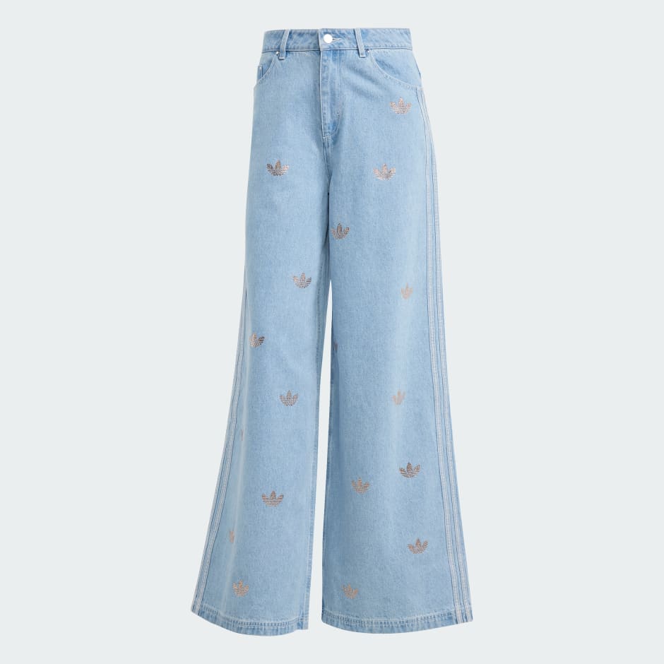 Pantaloni din denim cu strasuri