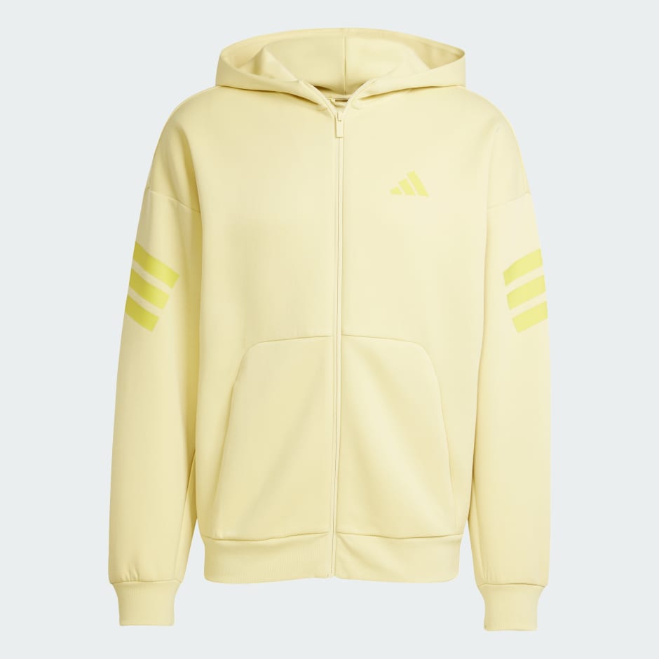 adidas Future Icons 3-Stripes Full-Zip Hoodie Yellow adidas UAE