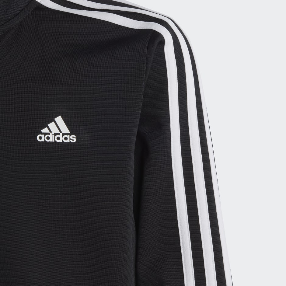 adidas Essentials 3-Stripes Track Suit - Black | adidas UAE