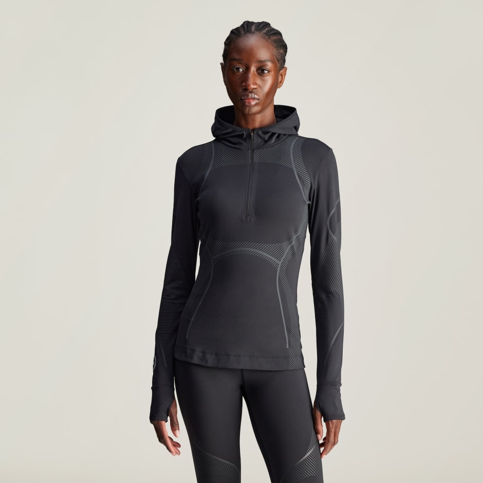 Majica dugih rukava adidas by Stella McCartney TruePace Cold.Rdy 1/2 Zip Running