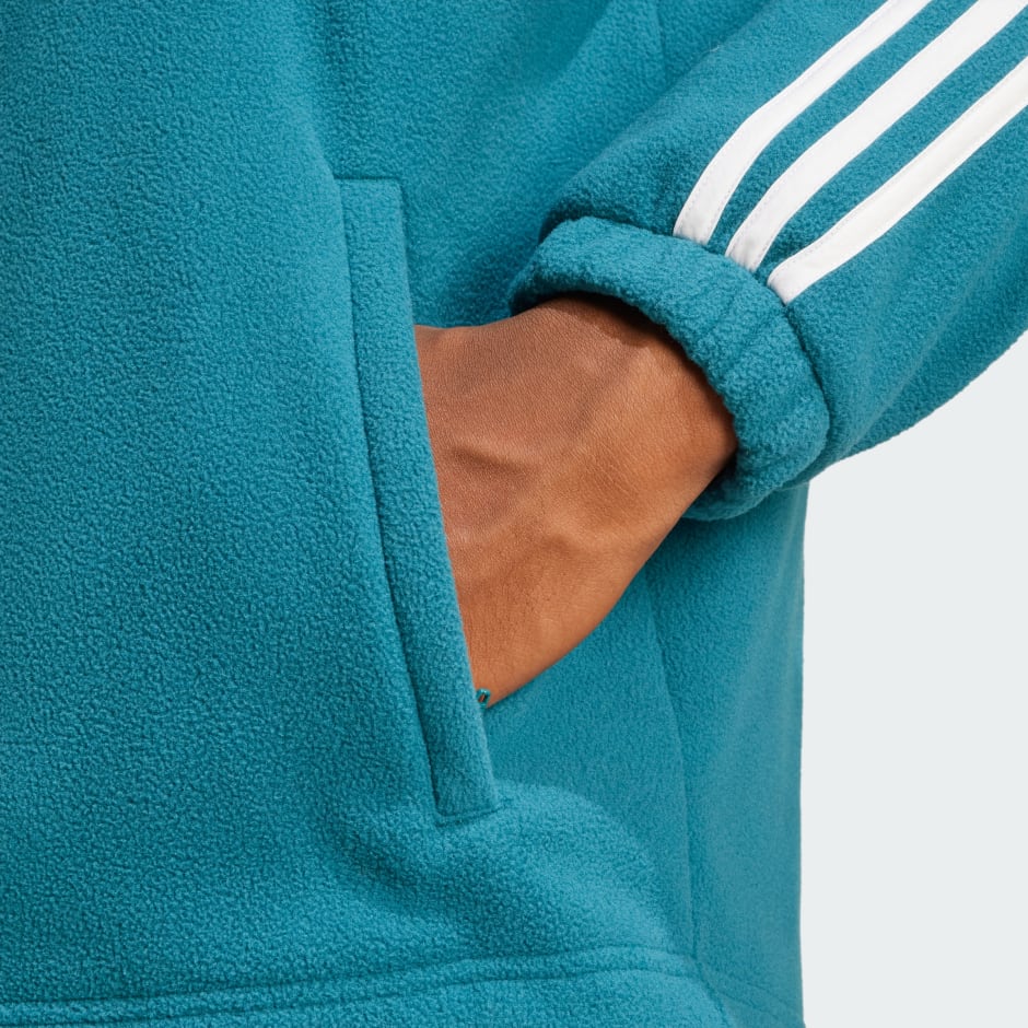 Majica s kapuljačom Adicolor 3-Stripes Teddy Fleece