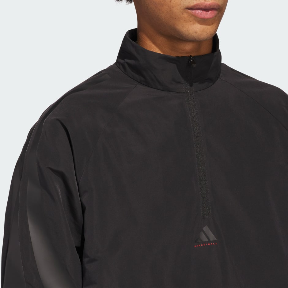 adidas Basketball Woven 1/2 Zip Jacket (Gender Neutral)