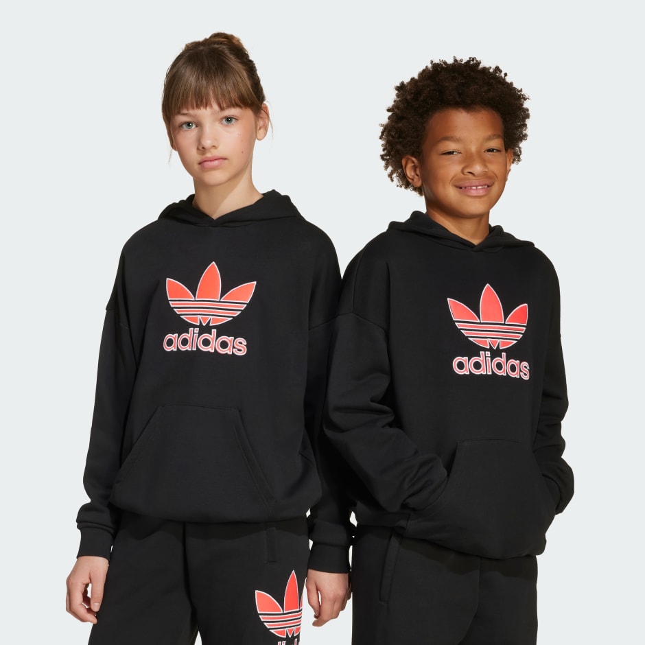 Sweat-shirt &agrave; capuche grand logo Oversized Enfants