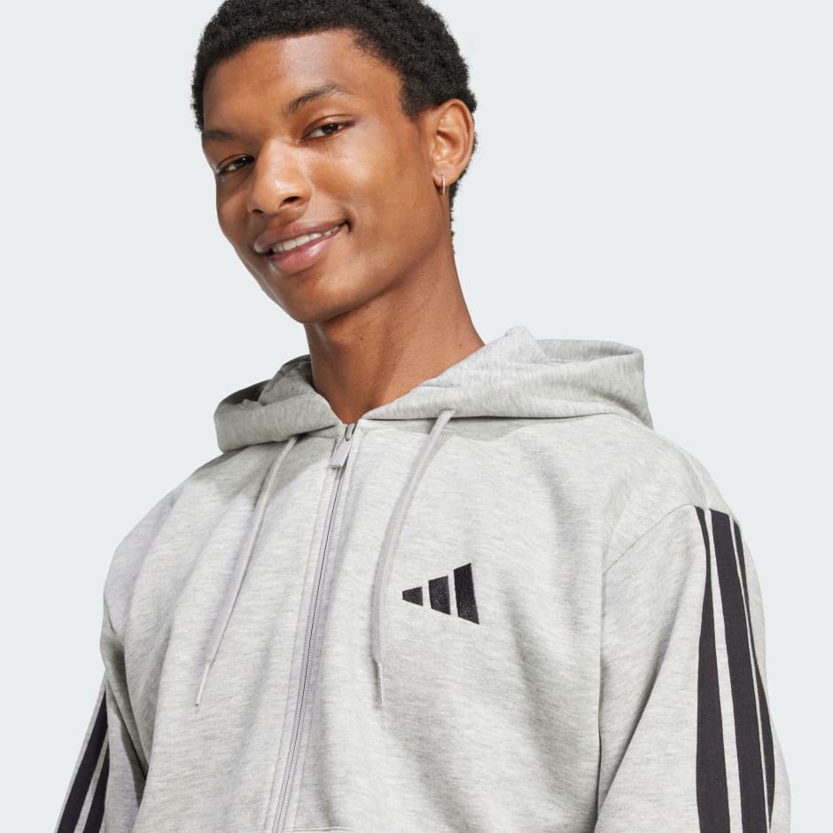 Essentials 3-Stripes Fleece Hoodie