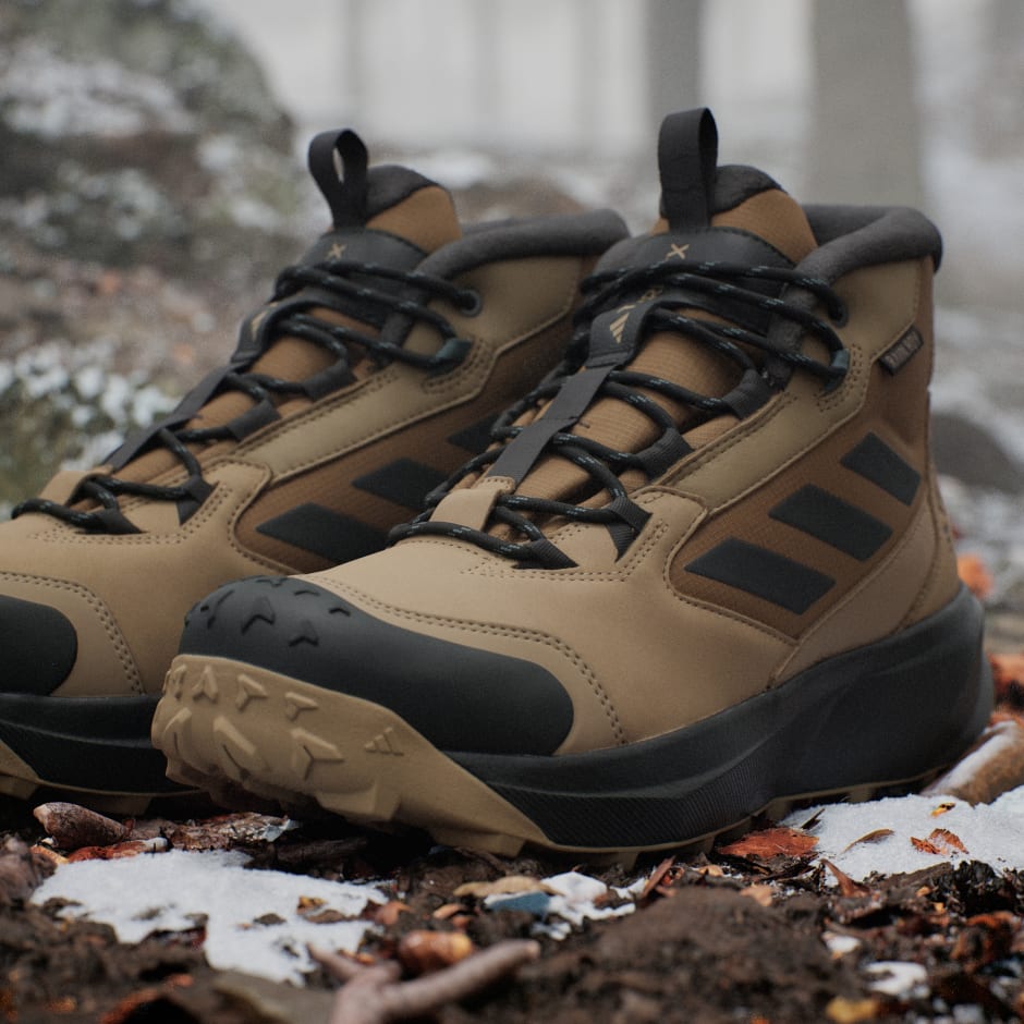 Ghete de iarnă din piele cu car&acirc;mb mediu Terrex Rain.Rdy Cold.Rdy