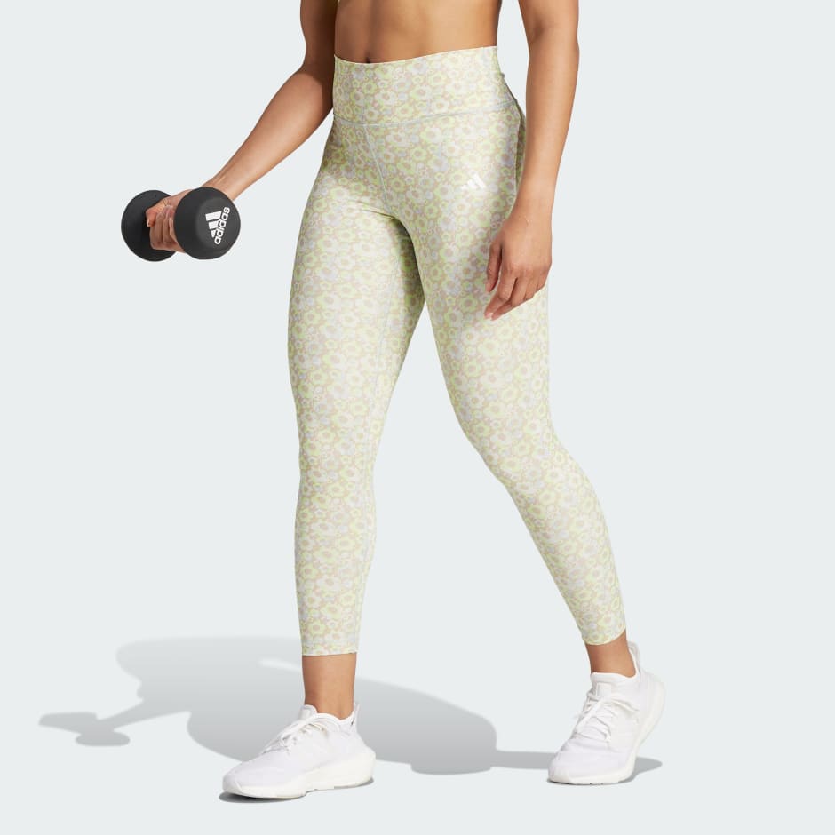 Buy adidas Black Train All Over Leopard Print Leggings from Next