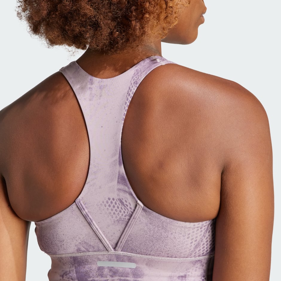 Run Pocket Medium-Support AOP Bra Iteration