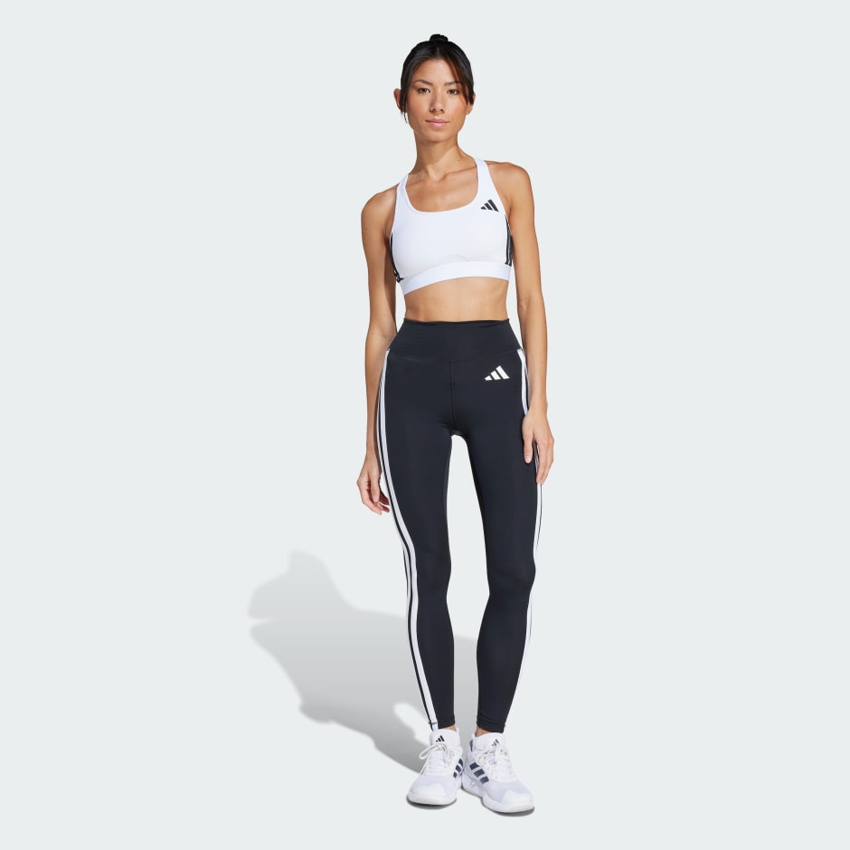 Powerreact Train Medium-Support 3-Stripes Bra