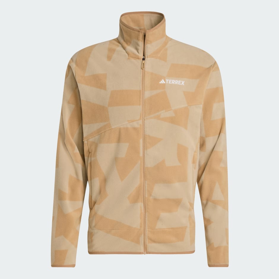 Jachetă din l&acirc;nă fleece Terrex cu fermoar lung și imprimeu multi