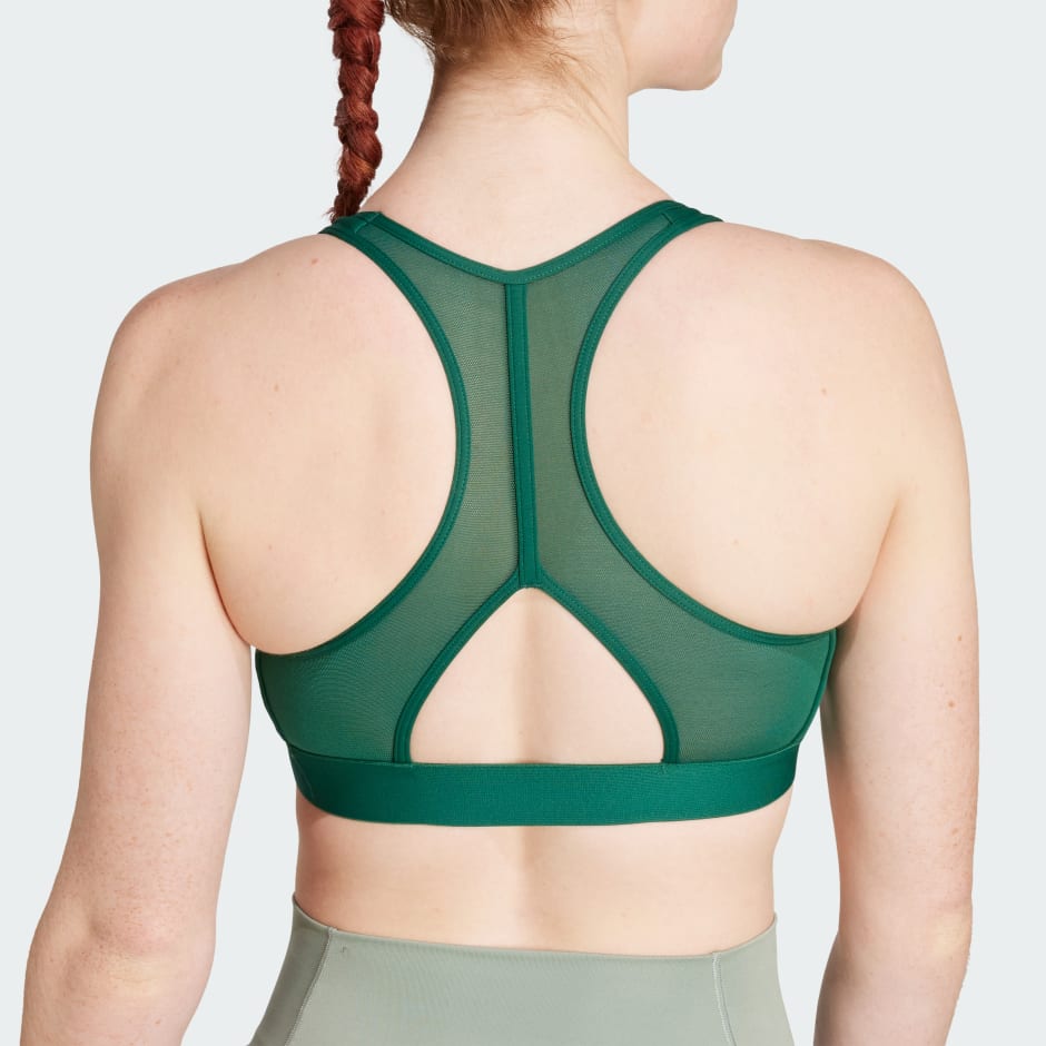 Powerreact Train Medium-Support 3-Stripes Bra