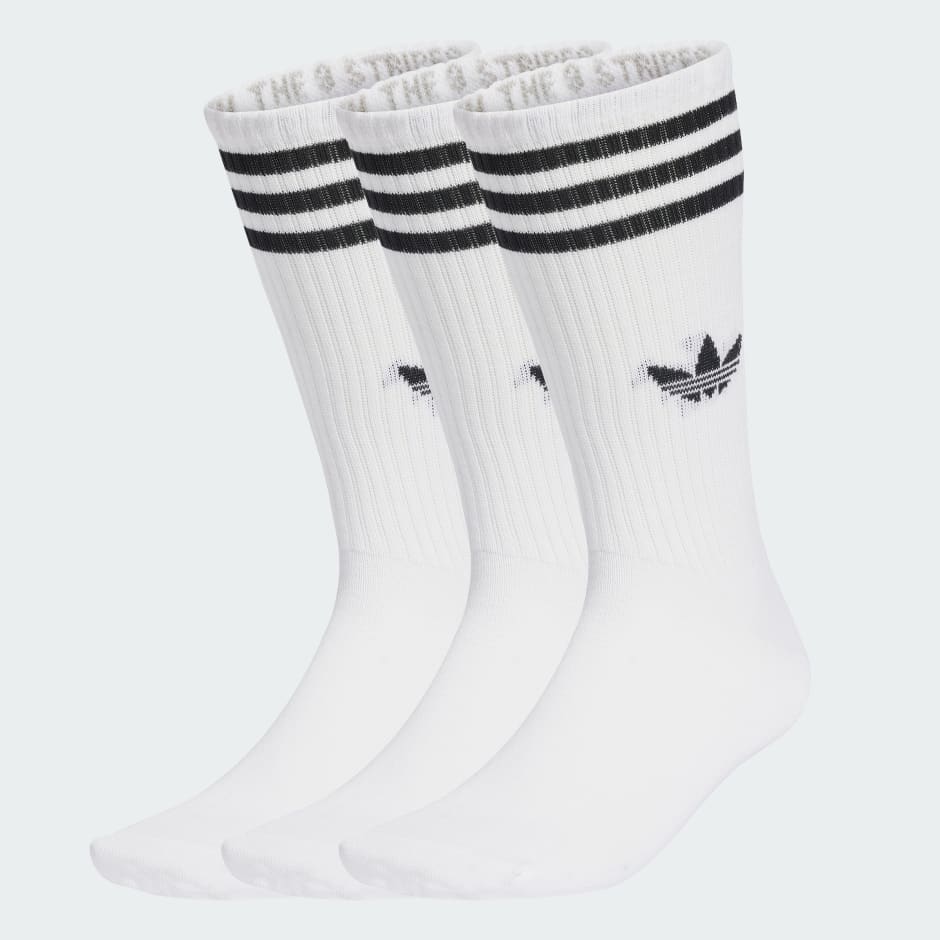 3-Stripes High Crew Socks 3 Pairs