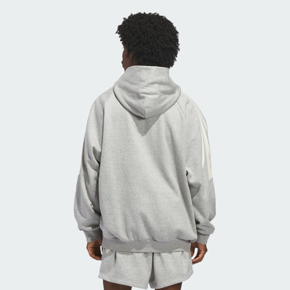 adidas Basketball 3-Stripes Fleece Hoodie (Gender Neutral)