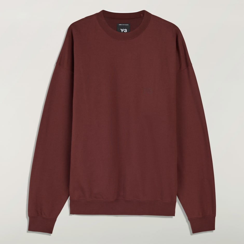 Hanorac cu guler rotund din material plușat periat Y-3