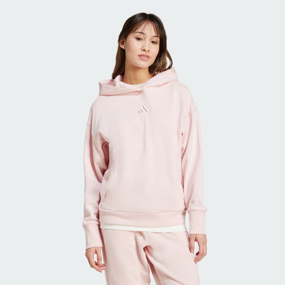 Clothing - ALL SZN French Terry Loose Hoodie - Pink | adidas South Africa