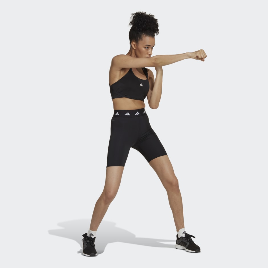 adidas Techfit Bike Short Leggings - Black