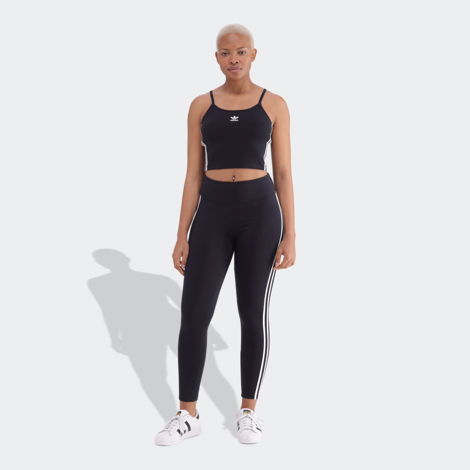 Adicolor 3-Stripes Crop Long-Sleeve Top