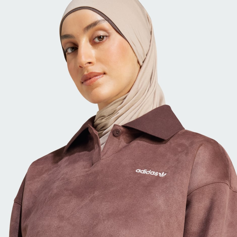 Suede Oversized Sweatshirt