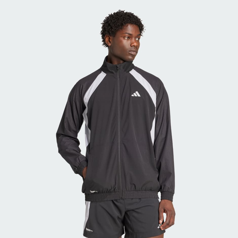 Tech Apparel Tracktop - Black | adidas Hong Kong