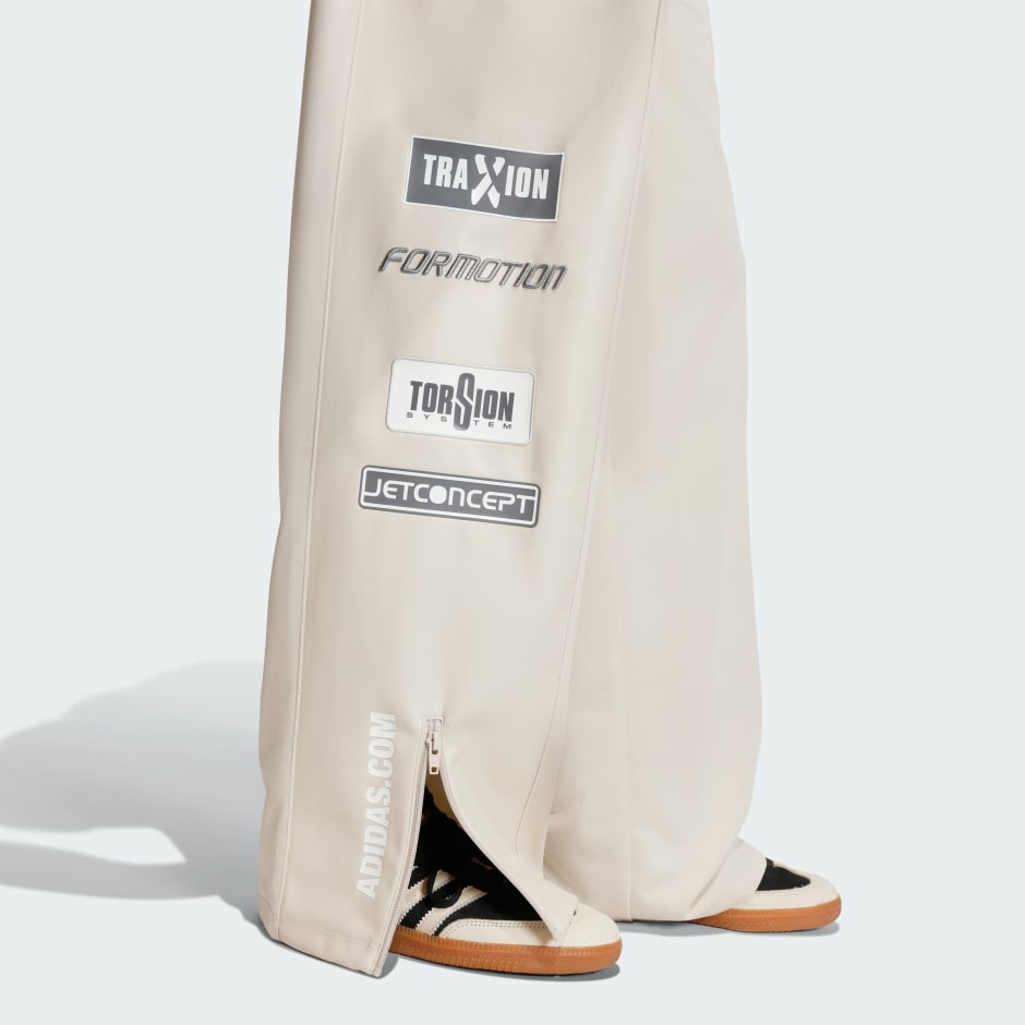 TEAMGEIST FAUX LEATHER TRACK PANTS